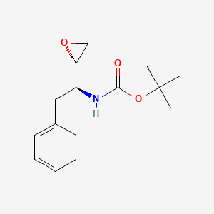 Chemical structure of (2S,3S)-1,2-Epoxy-3-(Boc-amino)-4-phenylbutane