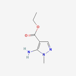 Chemical structure of Ethyl 5-Amino-1-methylpyrazole-4-carboxylate