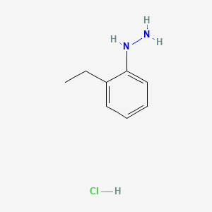 Chemical structure of 2-Ethylphenylhydrazine hydrochloride