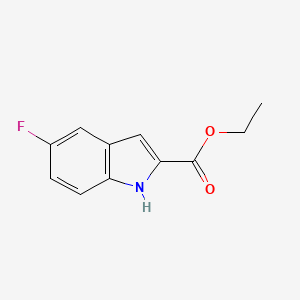 Chemical structure of Ethyl 5-fluoroindole-2-carboxylate
