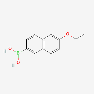 Chemical structure of (6-Ethoxynaphthalen-2-yl)boronic acid