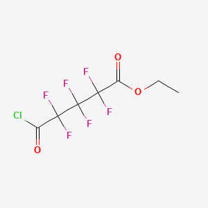 Chemical structure of Ethyl hexafluoroglutaryl chloride