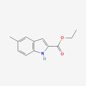Chemical structure of Ethyl 5-methylindole-2-carboxylate