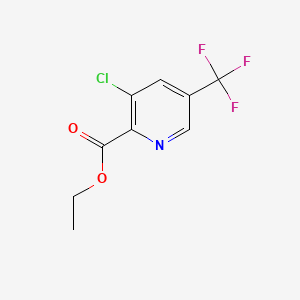 Chemical structure of Ethyl 3-chloro-5-(trifluoromethyl)pyridine-2-carboxylate