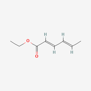 Chemical structure of ethyl sorbate