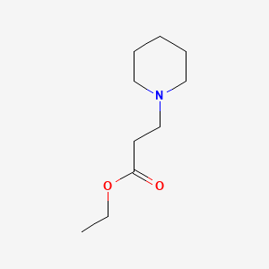 Chemical structure of ethyl 1-piperidinepropionate