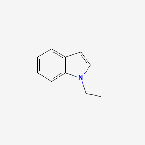 Chemical structure of 1-ethyl-2-methyl-1H-indole