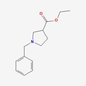 Chemical structure of Ethyl 1-benzylpyrrolidine-3-carboxylate