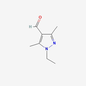 Chemical structure of 1-Ethyl-3,5-Dimethyl-1H-pyrazole-4-carbaldehyde