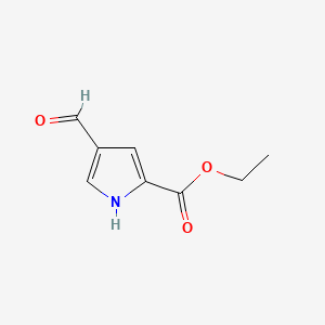 Chemical structure of Ethyl 4-formyl-1h-pyrrole-2-carboxylate