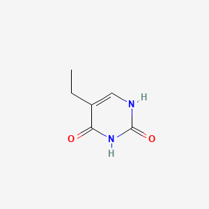 Chemical structure of 5-Ethyluracil