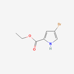 Chemical structure of Ethyl 4-bromopyrrole-2-carboxylate