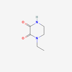 Chemical structure of 1-Ethyl-2,3-dioxopiperazine