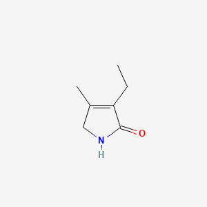 Chemical structure of 3-Ethyl-4-methyl-3-pyrroline-2-one