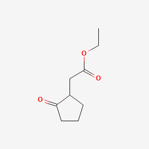 Chemical structure of Ethyl 2-oxocyclopentylacetate