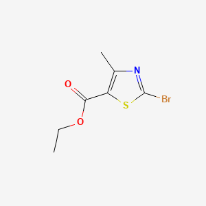 Chemical structure of Ethyl 2-bromo-4-methylthiazole-5-carboxylate