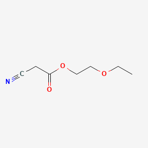 Chemical structure of 2-Ethoxyethyl cyanoacetate