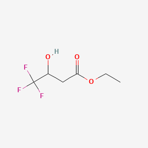 Chemical structure of Ethyl 4,4,4-Trifluoro-3-hydroxybutyrate