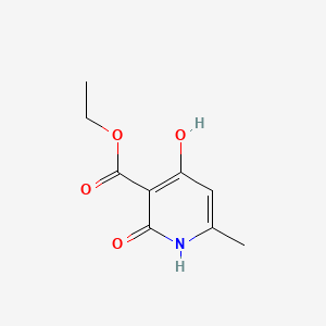 Chemical structure of Ethyl 2,4-Dihydroxy-6-methylnicotinate