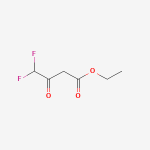 Chemical structure of Ethyl 4,4-difluoroacetoacetate