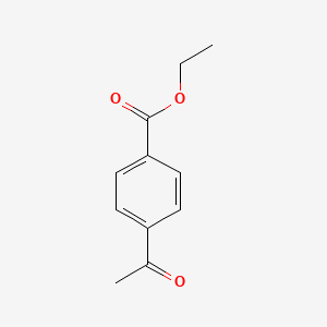 Chemical structure of Ethyl 4-acetylbenzoate