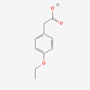 Chemical structure of 4-Ethoxyphenylacetic acid