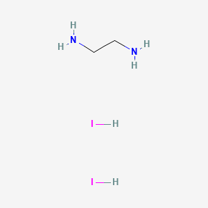 Chemical structure of ethylenediamine dihydroiodide