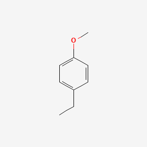 Chemical structure of 4-Ethylanisole
