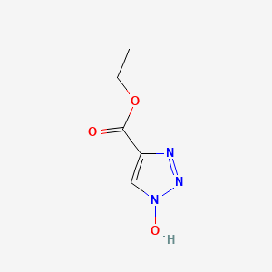 Chemical structure of Ethyl 1-Hydroxy-1H-1,2,3-triazole-4-carboxylate
