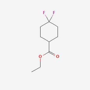 Chemical structure of Ethyl 4,4-difluorocyclohexanecarboxylate