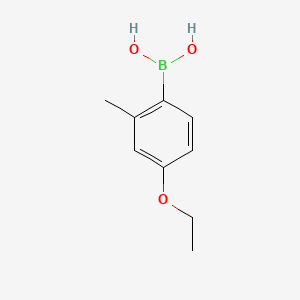 Chemical structure of 4-Ethoxy-2-methylphenylboronic Acid