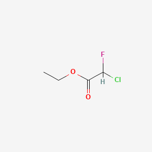 Chemical structure of Ethyl chlorofluoroacetate