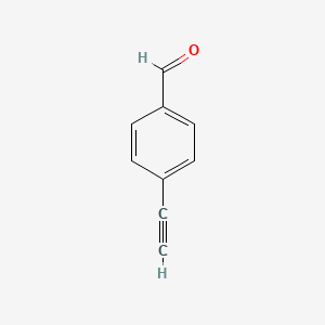 Chemical structure of 4-Ethynylbenzaldehyde