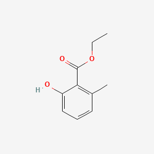 Chemical structure of Ethyl 2-hydroxy-6-methylbenzoate