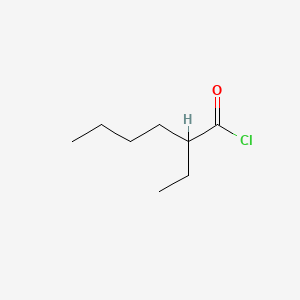 Chemical structure of 2-Ethylhexanoyl chloride