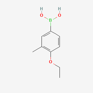 Chemical structure of 4-Ethoxy-3-methylphenylboronic acid