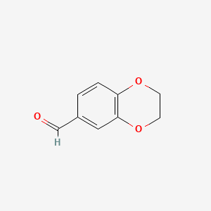 Chemical structure of 3,4-Ethylenedioxybenzaldehyde
