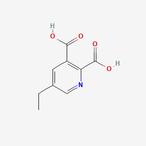 Chemical structure of 5-Ethylquinolinic acid