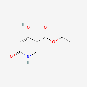 Chemical structure of Ethyl 4,6-Dihydroxynicotinate
