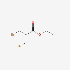 Chemical structure of Ethyl 3-Bromo-2-(bromomethyl)propionate