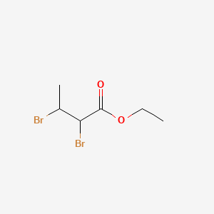 Chemical structure of Ethyl 2,3-Dibromobutyrate