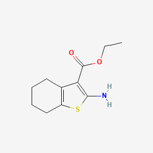 Chemical structure of Ethyl 2-Amino-4,5,6,7-tetrahydrobenzo[b]thiophene -3-carboxylate