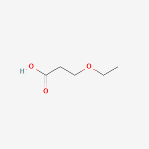 Chemical structure of 3-Ethoxypropionic Acid
