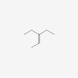 Chemical structure of 3-Ethyl-2-pentene
