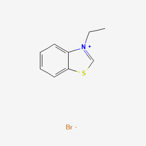 Chemical structure of 3-Ethylbenzothiazolium Bromide
