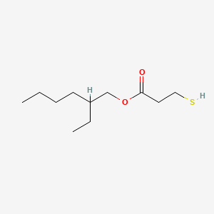 Chemical structure of 2-Ethylhexyl 3-Mercaptopropionate