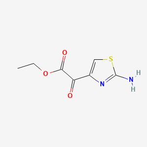 Chemical structure of Ethyl 2-(2-Amino-4-thiazolyl)-2-oxoacetate