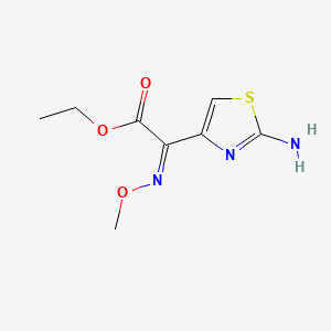 Chemical structure of Ethyl (Z)-2-(2-Amino-4-thiazolyl)-2-(methoxyimino)acetate