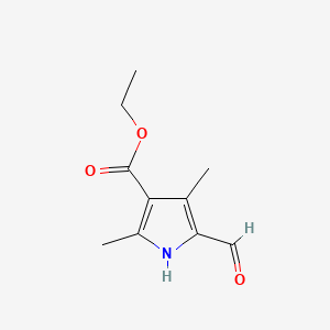 Chemical structure of Ethyl 5-Formyl-2,4-dimethyl-3-pyrrolecarboxylate