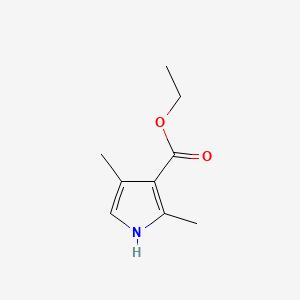 Chemical structure of Ethyl 2,4-Dimethylpyrrole-3-carboxylate